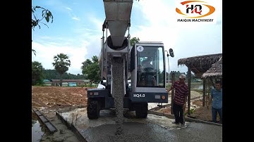 Self Loading Mobile concrete mixer truck ( New model HQ4.0)