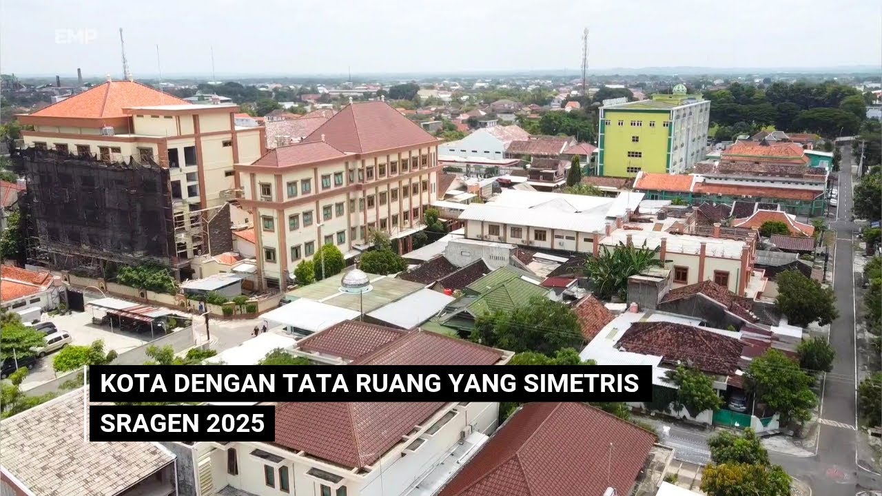 Sragen 2025 Drone View | Kota Dengan Tata Ruang Yang Simetris