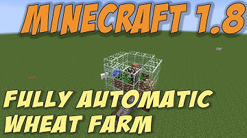 Minecraft 1.8: Fully Automatic Wheat Farm