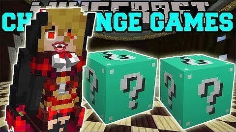 PopularMMOs Pat and Jen Minecraft: VAMPIRE CHALLENGE GAMES - Lucky Block Mod - Modded Mini-Game