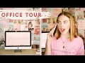 OFFICIAL OFFICE TOUR | decorating my office!