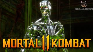 Can I Win With The Endoskeleton?  Mortal Kombat 11: 'Terminator' Gameplay