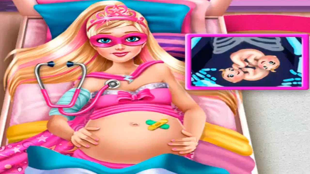 Superhero Pregnant Emergency  Jogos online, Jogos, Super barbie