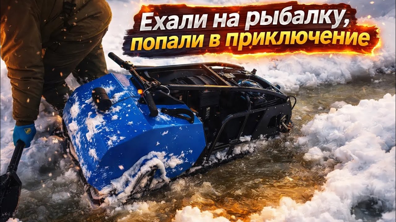 ПРОЕДЕТ ЛИ МОТОБУКСИРОВЩИК МУЖИК ТАКОЕ!?! РЫБАЛКА НА ГРАНИ ФОЛА! #мотобуксировщик #щуканажерлицы  