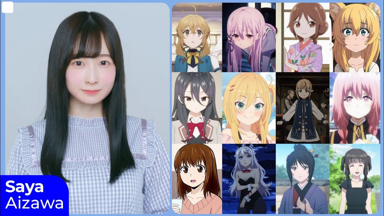 Saya Aizawa [会沢 紗弥] Top Same Voice Characters Roles YouTube
