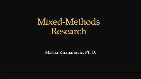 Mixed Methods Research