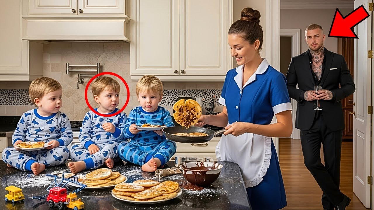 No Nanny Lasted 48 Hours With Mafia Boss Wild Triplets — Until Broke Single Mom Made Them Breakfast