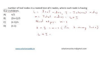 NIC NIELIT SCIENTIST-B DEC-2018 | DS | LEAF | NIC TEST SERIES | SOLUTIONS ADDA | EXP. BY ISRO AIR-1
