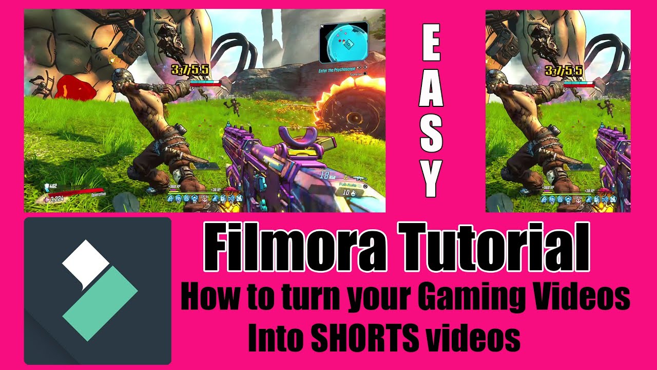 FILMORA TUTORIAL | How to make a #SHORTS from your gaming videos - YouTube