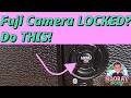 Fuji Camera buttons LOCKED and NOT WORKING? Unlock it like this...