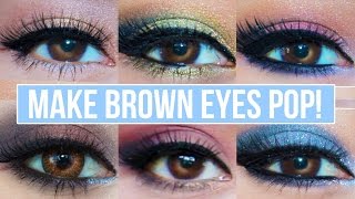 5 Makeup Looks That Make Brown Eyes Pop! | Brown Eyes Makeup Tutorial