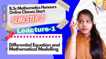 Differential Equations Paper 4 Semester 2 Lacture 1