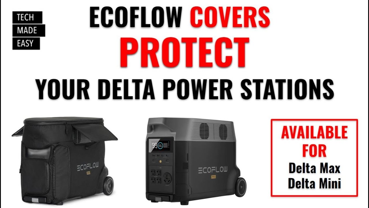 EcoFlow Delta Pro Cover Bag Close Look - YouTube