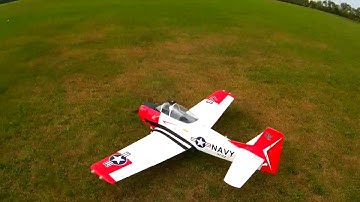 E-Flite Carbon-Z T-28 with Mr. RC. Sound in High Winds
