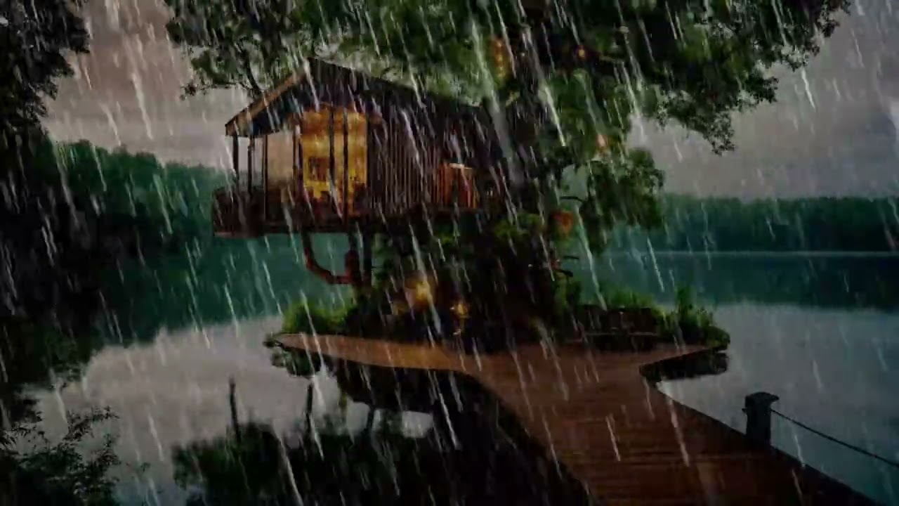 Music therapy 🌿Soothes the nervous system and refreshes the soul, relaxing rain