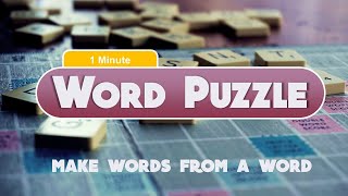 Word Game | How many words can you make in one minute | Word Puzzle