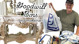 Goodwill Bins Thrift Haul - Thrifted High End Home Decor Facebook Marketplace Makeover