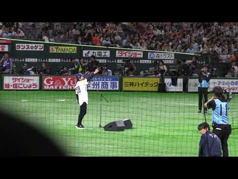 2019 日本シリーズ第一戦 藤井フミヤ「勝利の空へ」生歌熱唱@ヤフオクドーム #ホークス #藤井フミヤ #日本シリーズ