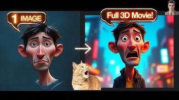 Kling AI and ChatGPT Magic: I Turned ONE Image into a Full 3D Animation (Consistent Character)!!!