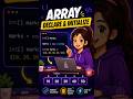 🚀 Java Arrays — Declaration & Initialization 🔥#java #programming #coding #shorts #shortsfeed #viral
