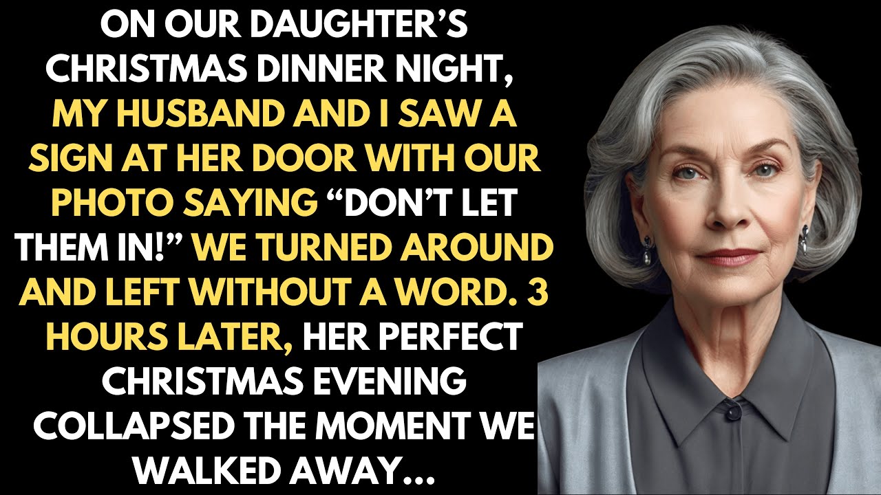 Наша дочь не позволила нам прийти на ее рождественский ужин, но ее идеальный вечер закончился име...