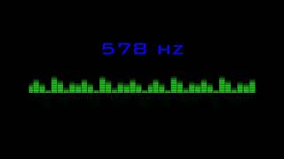 ⒽⓏ| 578 hz Pure Tone Frequency| NO Music , For Meditation, Testing. Black Screen