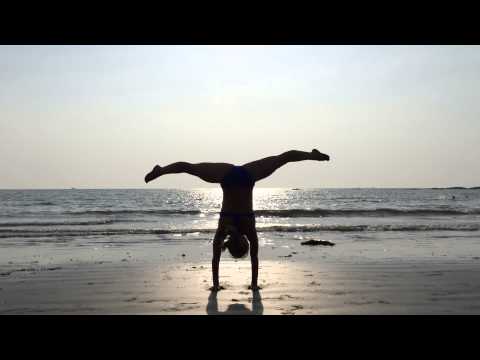 Beach Yoga Handstand