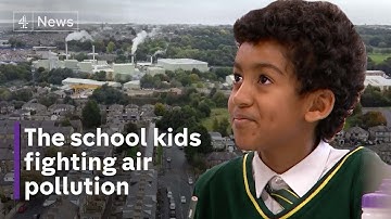 The primary school children fighting air pollution