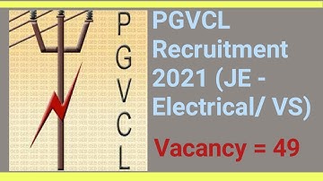 PGVCL Vidhyut Sahayak (Junior Engineer- Electrical) Recruitment 2021| Goverment Job | ABS Electrical