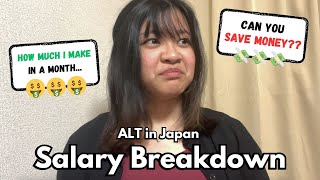 Salary Breakdown  Working as an ALT in Japan