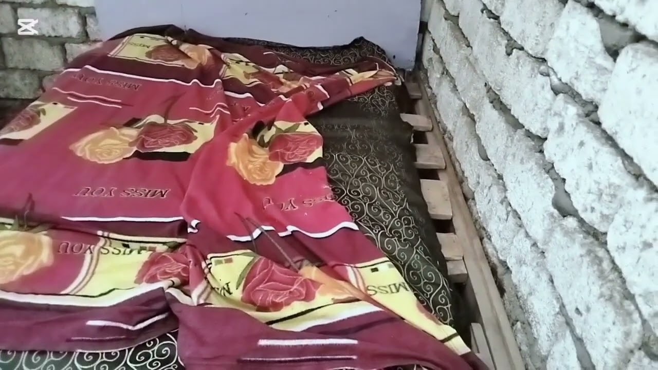 فرشت البيت اللي من غير سقف ولاحمام🫣😔☺️ولا ميا ولانور😭