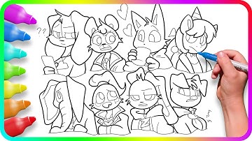 FROWNING CRITTERS Coloring Pages / Satisfying Coloring Poppy Playtime characters