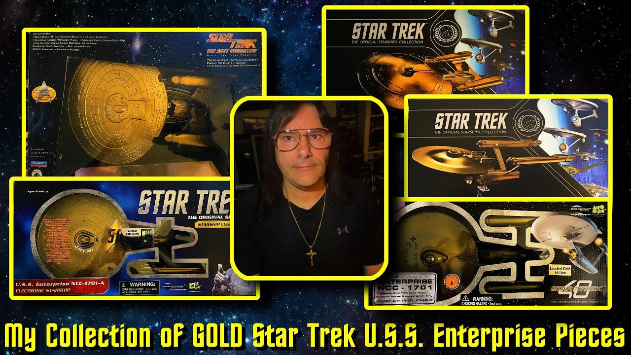 My Collection of Special Edition GOLD U.S.S. Enterprise Collector