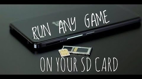 How To Play any Android game(like:PUBG & PES) on SD card(NO ROOT)