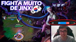 NINJAKIWI É TEMIDO de JINX na KR, 71% de WINRATE, ELE NÃO PERDE LUTA! - SAGA TOP 1