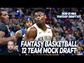 NBA Fantasy Basketball 9 Cat H2H Mock Draft | 12 Team | Prepare For Domination