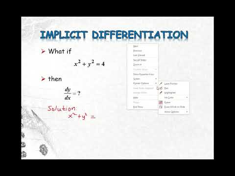 IMPLICIT DIFFERENTIATION: PART 1 - Example #1 - YouTube