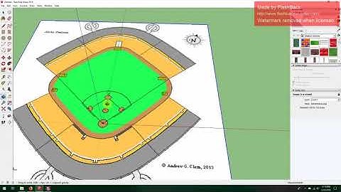 (Part 1) 3D Ballpark Model Creation using sketchup
