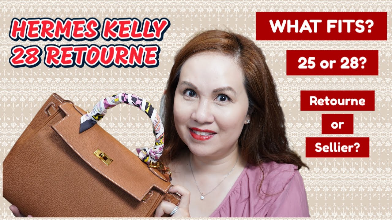 Hermes Kelly 28 Retourne, What Fits, 25 or 28?