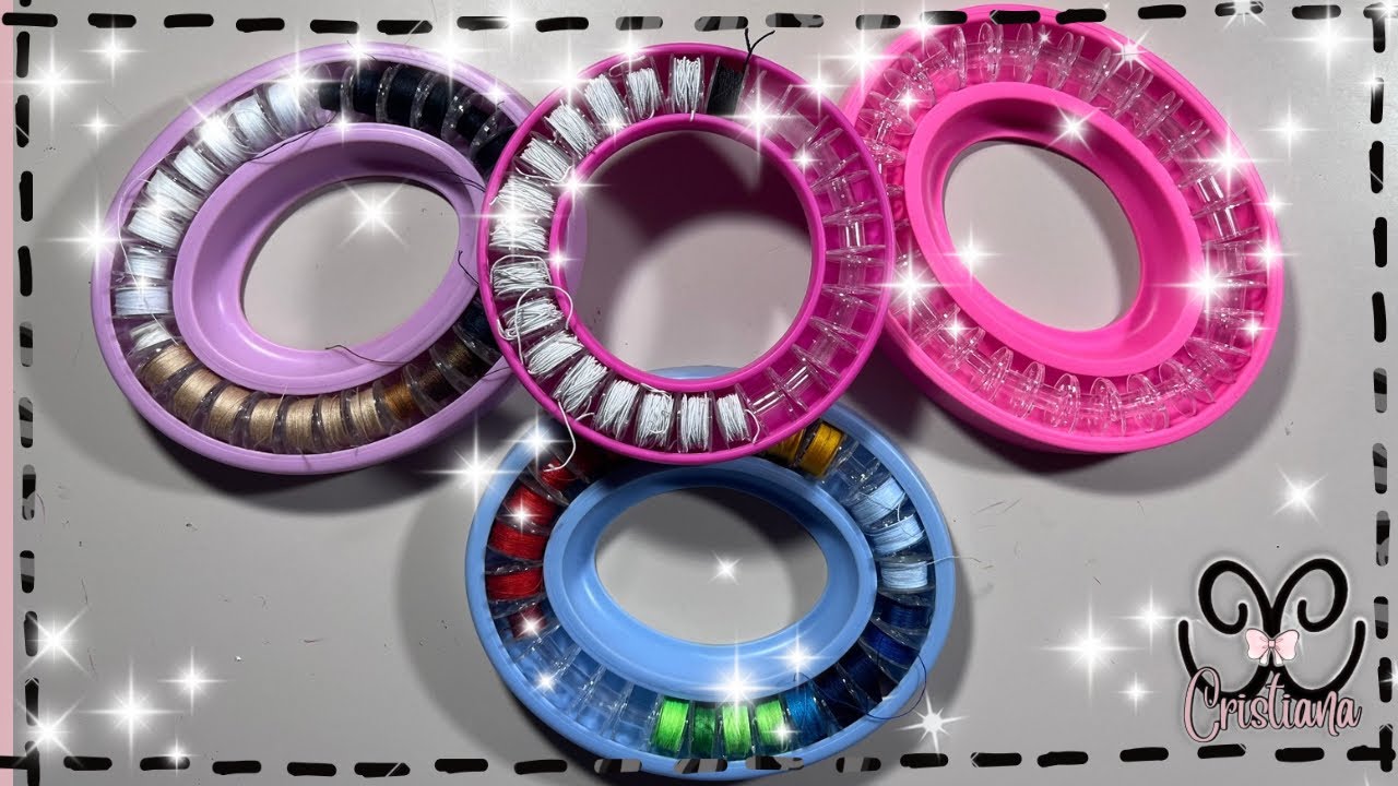 5 Bobine In Plastica Colorata Per Macchina Da Cucire Medion - Accessorio Ricambio Universale