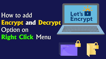How can I add a Encrypt and Decrypt option to the context menu | protect personal File and folder