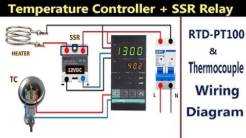 Temperature Controller Connection with SSR & thermocouple/ temperature controller connection diagram