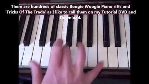 How To Play A Piano Boogie Woogie Smash by Terry Miles