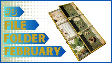 FILE FOLDER FEBRUARI #3: CREATE A "FIELD NOTES" JOURNAL/FOLIO/LAPBOOK HYBRID #papercraft #diycrafts