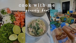 cook with me + target grocery haul || lunch, dinner & snack ideas