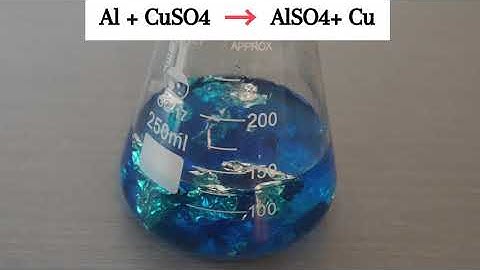 Making Copper from Aluminum - Single Displacement Reaction #Chemistry #reaction #displacement