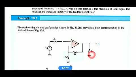 Properties of feedback amplifier (Analog circuits,18EC42)