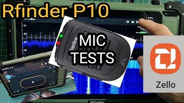 Rfinder P10 - Wired Microphone & Bluetooth B01 Speaker Mic