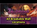 Bloodstained ritual of the night  all breakable wall locations