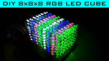 DIY 8x8x8 RGB LED Cube with Arduino UNO | Step by step tutorial in Hindi #diy #youtube #arduino #led
